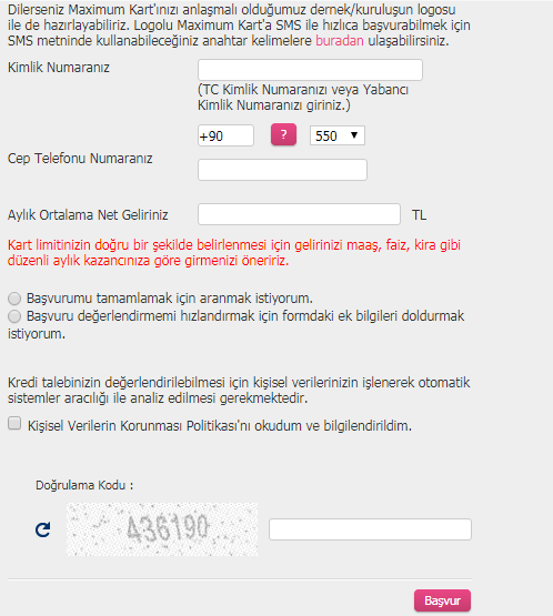 iş bankası hızlı kredi kartı başvurusu