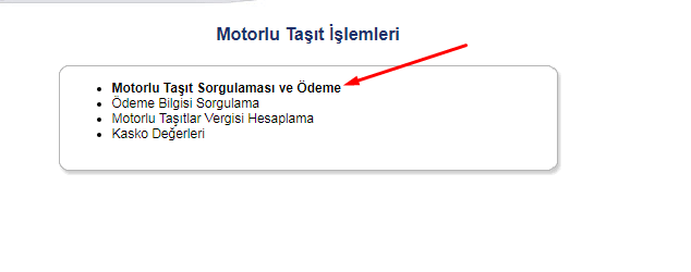 motorlu taşıtlar vergisi ödeme 1. aşama